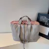 Bolsa de Viaje para Distancias Cortas, Bolsa de Campamento con Bolsillo de Cierre de Cordón de Gran Capacidad para Mujer, Bolsa de Equipaje para Viajes de Ocio, Bolsa Portátil de Alta Gama para Fitness