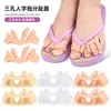 Separador de Dedos en Forma de Pico de Pato de Tres Agujeros Chanclas Sandalias Chanclas Separador de Dedos Juanete Separador de Dedos Superpuestos