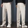 Outono e Inverno Novos Calças Casuais Masculinas Slim Fit Levemente Soltas Afuniladas Alta Qualidade Calças Cinto Cinto Casuais e Versáteis