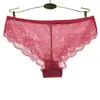 Comercio electrónico transfronterizo encaje lencería para mujer comercio exterior sexy bragas para mujer lencería hueca para mujer color liso venta al por mayor