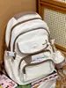 Nuevo Mochila de Estilo Universitario de Aspecto Elevado, Fresca y Dulce, Transparente, para Estudiantes de Secundaria y Preparatoria, Ligera para Viajes, Gran Capacidad