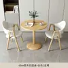 Mesa y sillas pequeñas redondas modernas y casuales para recepción y negociación en apartamentos pequeños, mesa de comedor, mesa redonda pequeña para balcón, para tiendas de té de leche y cafeterías