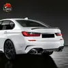 Adecuado para BMW Serie 3 G20 G28MP labio frontal negro brillante pala frontal labio trasero pala trasera faldón lateral cola pequeño surround