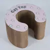 Placa arranhadora para gato, ninho de gato, papelão ondulado, caixa de queijo de duas camadas, placa de arranhar para gato, arranhador, perfurável sem soltar, brinquedo para gato