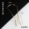 Pinza para el Cabello de Cobre Puro para Electrólisis Color-Conservante Accesorios Principales DIY Hecho a Mano Tocado con Cabeza Escalonada Flor Envuelto en Borla Material de Aleación