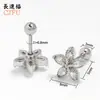 Pendientes de Aro Populares Europeos y Americanos Transfronterizos de Acero Inoxidable 316, Piercings para Labios, Accesorios de Cobre, Pendientes de Acero de Titanio con Diseño de Nicho