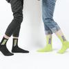 Calcetines de tubo transpirables con letras absorbentes de sudor para primavera y verano para mujer, calcetines de moda, fabricantes al por mayor