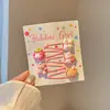 Pinzas para el pelo de niños de colores dulces, estilo japonés y coreano, con flores de dibujos animados de colores, pinzas para flequillo lateral para niñas y pasadores para bebés, accesorios para el pelo