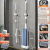 Mop Plano Mãos Livres Modelo Novo para Uso Doméstico, Limpeza em Um Passo Mop Preguiçoso, Mop de Chão com Refil de Tira