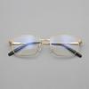 55 Lentes de Marco Completo de Alta Calidad Nuevo Cuadrado Hombres Negocios Marco de Lentes de Titanio Puro Mismo Estilo Ch10359