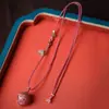 Transmisión en Vivo Venta al por Mayor Diseño de Artesanía en Laca Collar de Cuerda Tejido a Mano, Colgante de Juguete Cultural, Pulsera de Cuentas de Laca al por Mayor