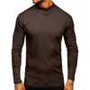 Camiseta térmica antiestática de doble cara de forro polar, de cuello alto con media cremallera y manga larga, para otoño e invierno, deportiva y de fitness, capa base unisex