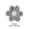 Estilo Xiaoxiang Lana Hecho a Mano Flor Tridimensional Corsage Accesorios para Mujer Primavera y Otoño Nuevo Suéter de Punto Prenda Piezas de Flor Decorativas