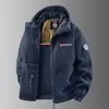 Jaqueta de Lã Norueguesa Masculina Outono/Inverno 2025 Casaco de Lã Polar Dupla Face Casual de Negócios Outdoor Jaqueta de Lã para Casais