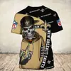 Camiseta Masculina 2023 Estação Independente Europeia e Americana Amazon Time de Rugby NFL Moda Masculina Esportiva Camiseta de Manga Curta