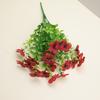 Fornecimento direto transfronteiriço Amazon Flor artificial Eucalipto de 7 pontas Flor artificial Violeta decorativa moderna Flor falsa Atacado