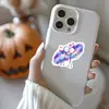 50 Piezas de Pegatinas de Dibujo Simple de Pareja Acuarela Cielo Estrellado, Pegatinas Decorativas Impermeables Estilo Stickman Soñador para Diarios y Botellas de Agua