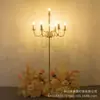 Adereços de Casamento Estilo Simples Europeu e Americano Arte em Ferro Galvanizado Cristal Multi-Cabeça Braço Curvo Iluminação de Caminho Decorações de Palco de Casamento Atacado