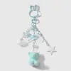 Novo Ins Exquisito e Fofo de Alta Aparência Multicor Resina Flocagem Urso Coração Estrela Morango Chaveiro DIY