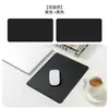 Mouse Pad a Pronta Entrega, Tamanho Pequeno, Couro, Cor Sólida, Pad Fofo para Laptop, Couro à Prova d'Água, Resistente a Manchas, Pad para Mesa de Escritório