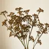 Ramo de planta artificial de fruto de eucalipto, arreglo floral artificial brumoso estilo wabi-sabi, corona temática de bosque, material de flor artificial para manualidades