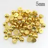 Perlas de Imitación Semiredondas de Fondo Plano de 3-10 mm, Parche Dorado de Imitación, Pasador de Pelo Hecho a Mano DIY, Accesorios para Ropa