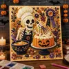 Pintura de Diamantes Perla Serie de Halloween 5D5d Hecha a Mano DIY Pintura Decorativa de Puntos de Diamante Venta al por Mayor para Comercio Exterior, Pedido Mínimo 2 Piezas