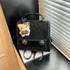 Bolso Casual Casual Diseño de Nicho Estilo Coreano Ins Bolso de Hombro 2025 Moda Femenina Tendencia Viajero Mochila con Estampado de Leopardo