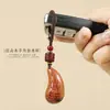 Cálice em Forma de Galho de Jujuba Natural Atingida por Raio Gravado com Padrão Bagua Acessórios de Joias Taoístas DIY Acessórios de Bolsa Feitos à Mão