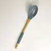 Espátula de Silicone com Cabo de Madeira Utensílios de Cozinha Conjunto de 7 Peças Estilo Escandinavo Ferramentas de Cozinha Espátula Antiaderente Fábrica Estoque Pronto