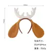 Diadema con Cuernos de Ciervo, Accesorios para el Cabello de Reno, Orejas de Cuernos de Alce, Adornos para el Cabello, Accesorios para Diadema de Disfraz, Diadema Navideña