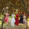 Nueva muñeca de Halloween transfronteriza, artículos de decoración para fiestas temáticas de fantasmas, muñeca de gasa vudú de bruja