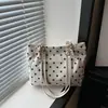 Moda Otoño 2026 Bolso de Viaje Moderno y Sencillo Bolso de Hombro de Moda Estilo Coreano Chic Bolso Tote de Lunares para Mujer