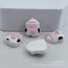Dibujo animado en blanco y negro, vaca linda, brillante, de dibujos animados, DIY, pegamento de crema, funda para teléfono, pasador, accesorio para el cabello, material de decoración
