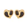 [Ice Meng] Pendientes de amor de alta calidad europeos y americanos con pendientes en forma de corazón con goteo de aceite pendientes de acero inoxidable que conservan el color E589