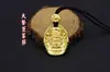 Colgante de Buda del Año de Nacimiento de Oro de Arena Vietnamita para Hombres, Collar Vintage de Buda Protector Audaz y Único Deidad Guardiana