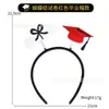 2025 Nova Temporada de Formatura Faixa Decorativa para Cabeça Adereços para Fotos de Cerimônia de Formatura Chapéu de Universidade/Jardim de Infância Faixa com Certificado