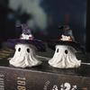 Sombrero Mágico de Halloween Adornos de Fantasma Paisaje en Miniatura Fantasma Decoración de Resina Atmósfera de Fiesta de Asesinato en Serie Adornos Pequeños