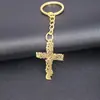 Llavero Colgante de Bolso Colgante de Cruz Personalidad Árbol de la Vida Nuevo Acero Inoxidable Transfronterizo Joyería Regalo de Vacaciones