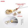 Acessórios de Ouro 14K Fecho de Colar Botão de Pressão DIY Pulseira Feita à Mão Clipe de Acabamento Fecho Fio de Aço Fivela de Posicionamento Japonesa