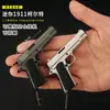 1:3 Modelos de Pistola Desmontados 1911 Juguete Aleación Llavero Colt Mini Colgante Pequeño Agarre de Mano No se Puede Disparar