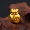 Vietnam arena oro cobre puro chapado oro real 24k cruz bolsa de bendición de celebridad de internet accesorios al por mayor tienda de oro DIY suministro de cuentas sueltas