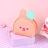 Desenho Animado Cor Gelatina Fofo Animal Porta-Moedas Presente Casal Zíper Pequena Bolsa Sapo Coelho Bolsa para Moedas Processamento