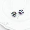 Lindas flores tridimensionales ins pintadas a mano cuentas acrílicas diy material hecho a mano cadena para teléfono móvil pulsera cuentas sueltas accesorios