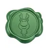 Adesivo de carimbo de cera de vedação verde pinho Série de Natal adesivo de selo para decoração de envelope convite garrafa de vinho presente