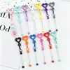 Abalorios DIY de Cara Sonriente para Pajitas de Silicona, Adecuados para Pajitas de Vasos de Agua de 8-10 mm, Lindas Decoraciones de Silicona al por Mayor