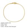 Pulsera de Cadena de Serpiente Redonda Coreana St.Delan Pulsera de Acero Inoxidable Chapado en Oro Joyería de Moda para Hombres y Mujeres Pulsera Fina Lote