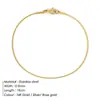Pulsera de cadena de serpiente redonda simple japonesa y coreana acero inoxidable chapado en oro cuerda para la mano joyería de moda para hombres y mujeres pulsera fina venta al por mayor
