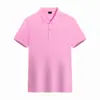 Camisa tipo polo de trabajo personalizada hecha de piqué imitación algodón, con logo estampado, color liso, cuello acanalado, mangas cortas, camisa publicitaria hecha a medida