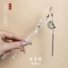 Estilo Antigo Hairpin Placa de Ácido Acético Simples Tassel Andar Diário Cabelo Han Roupas Acessórios Novo Estilo Chinês Roupas Antigas Mulheres Hairpin